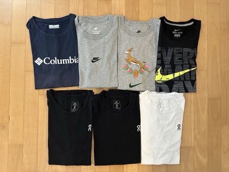 Herren T-Shirts: On, Nike, Columbia