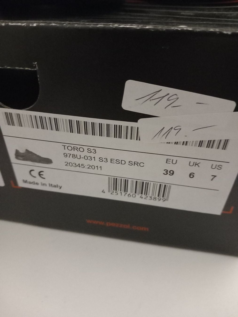 Scarpe da uomo: Pezzol S3 Sicherheitsarbeitsschuh Gr.39 – Nuovo e nell'imballaggio originale da Thun venduto da Beas-Allerlei 1