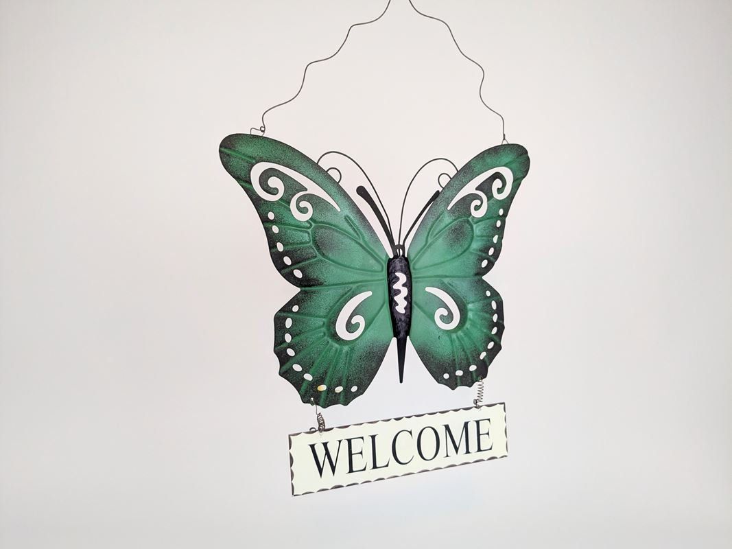 Toutes les décorations: Schmetterling mit Welcome-Schild – D'occasion à Thun par Restwert_Thun 2