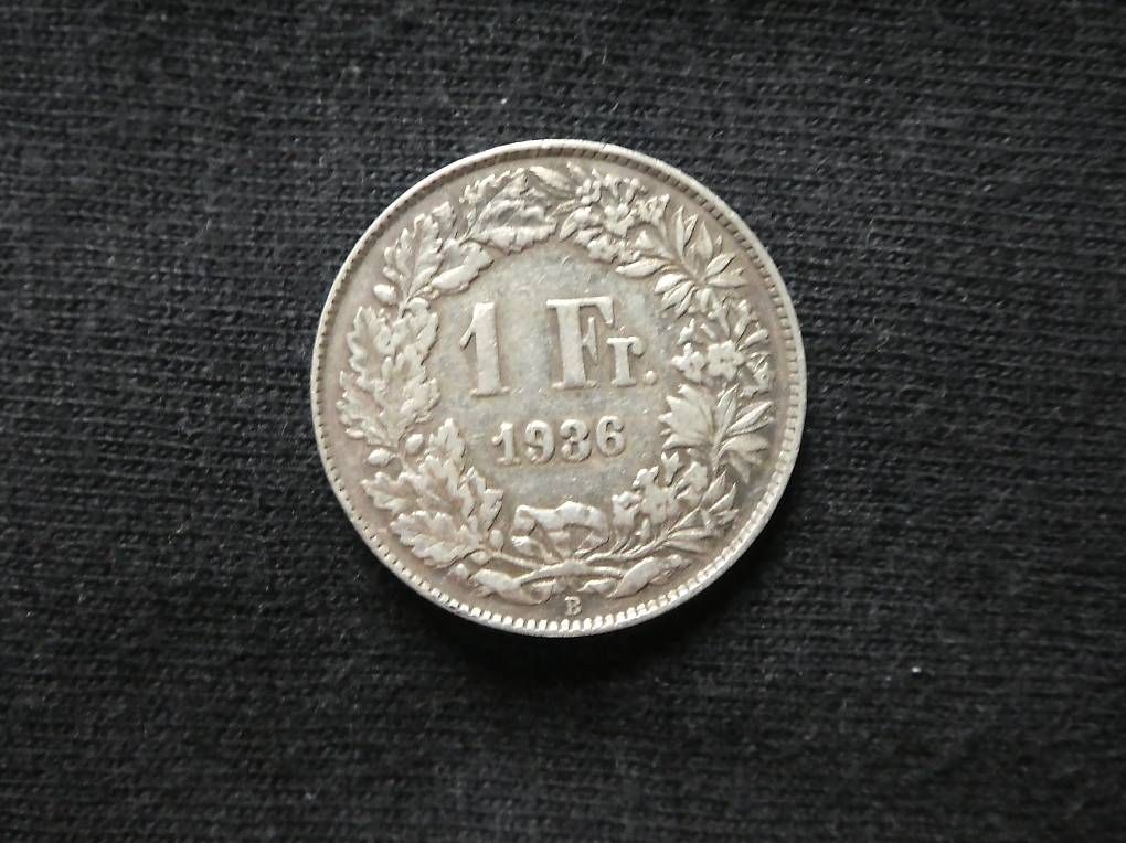 Toutes les monnaies: 1 Fr. Silbermünze 1936 – D'occasion à Andelfingen par Annegret06