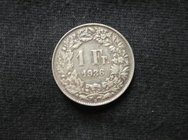 1 Fr. Silbermünze 1936