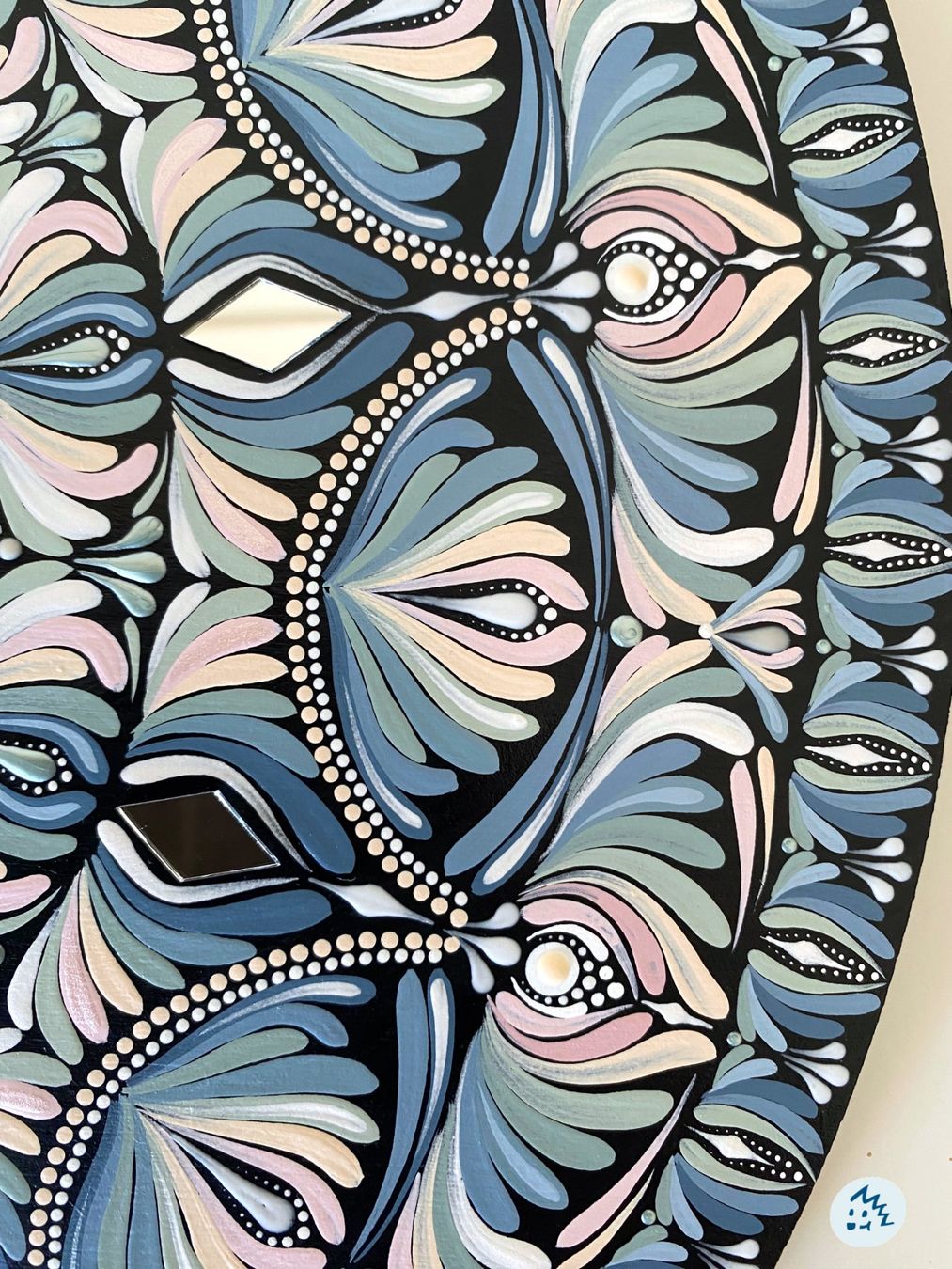 Gemälde: Mandala auf Holz, Mandala Bild, Geschenk, Wandbild, Deko – Neu und originalverpackt aus Fanas von Omibia 3
