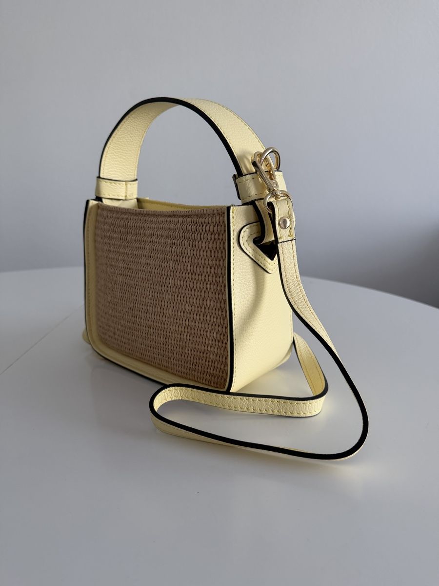 Taschen für Damen: Borsa rafia e pelle – Neu und originalverpackt aus Mendrisio von pri_856w