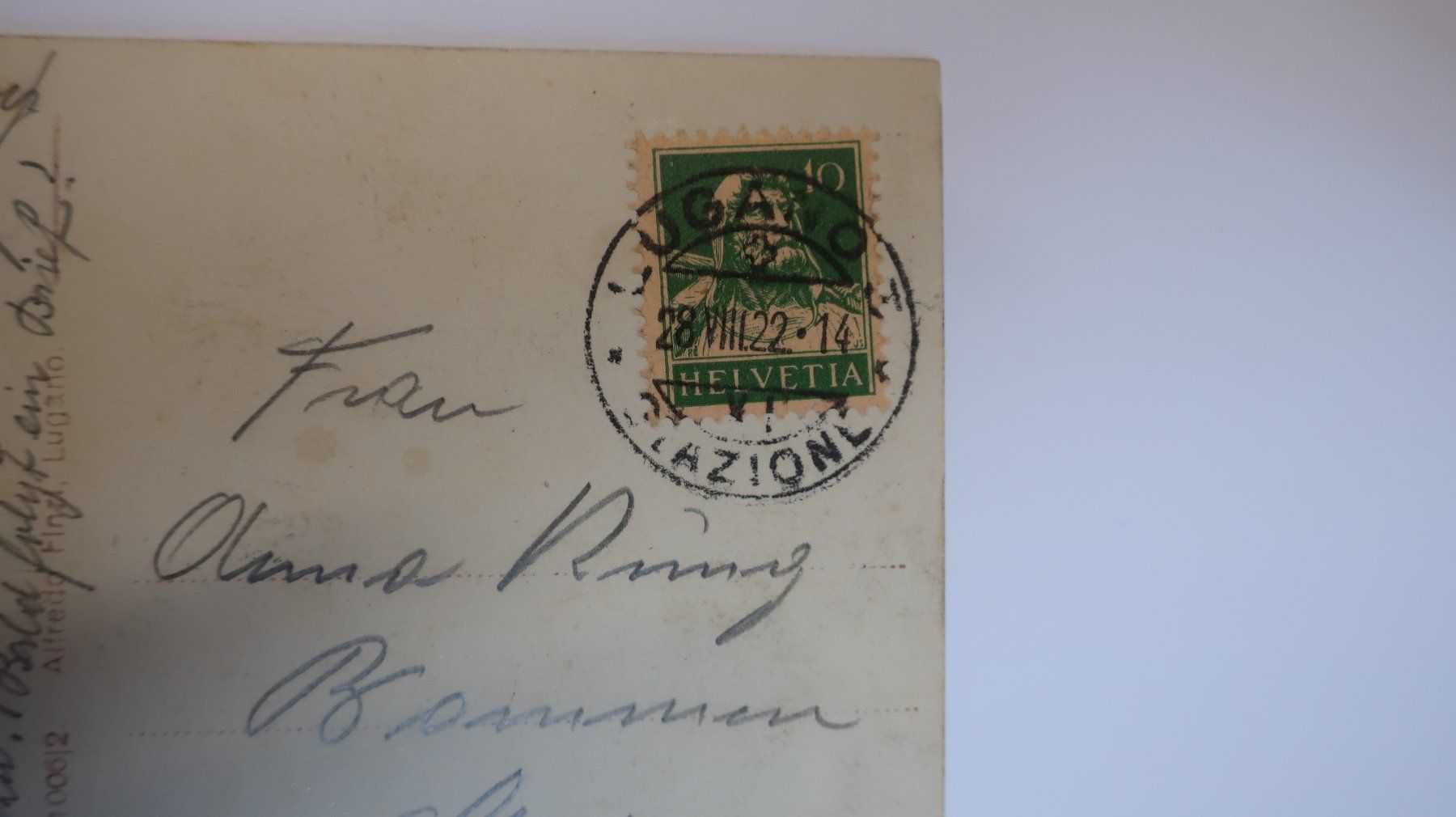 Ansichtskarten: Lugano Paradiso Panorama – Gebraucht aus Cormoret von Pascalll2001 3