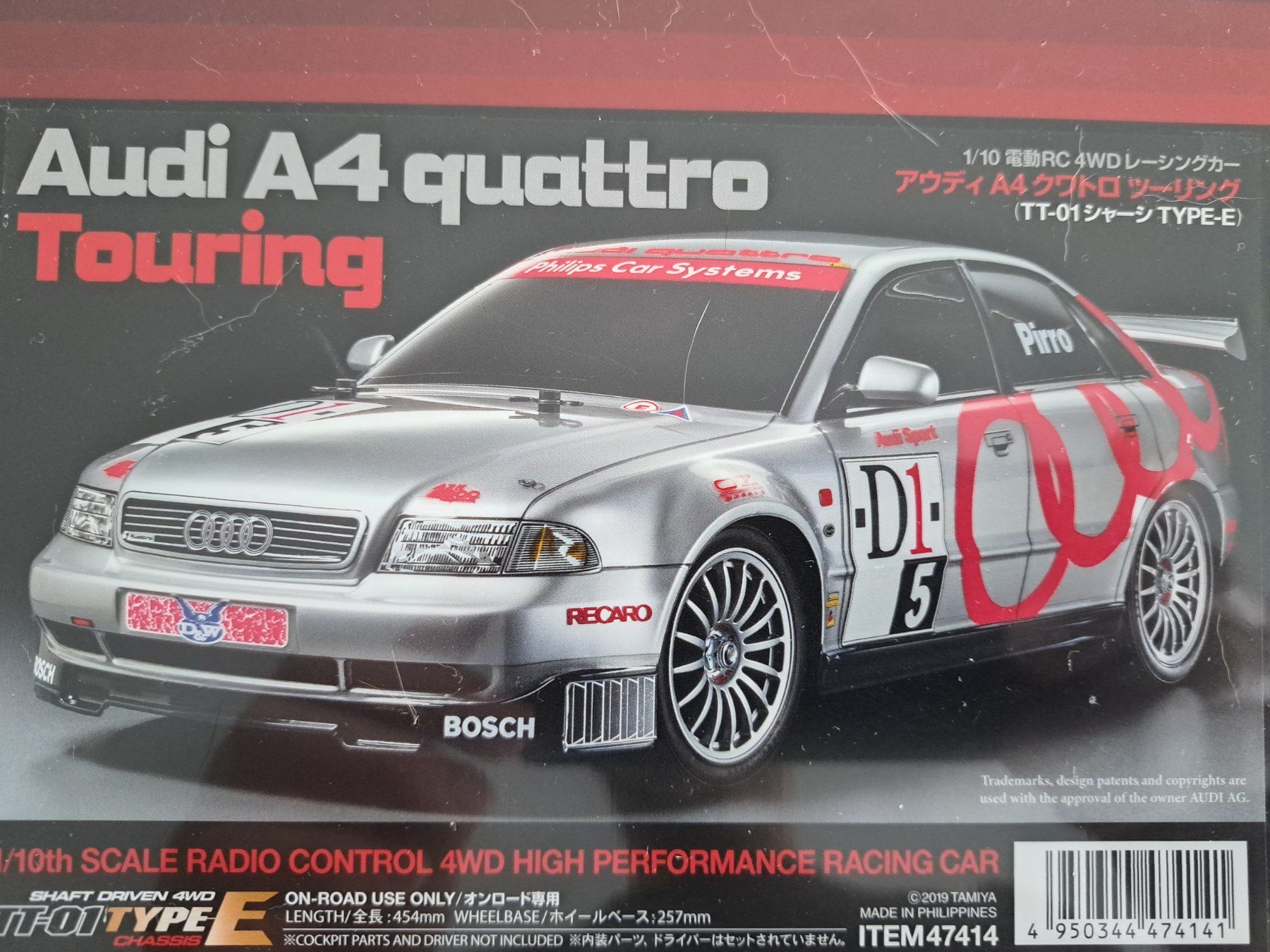 Tamiya Modellismo RC: Tamiya  TT-01 Type e Audi Quattro A4 Touring – Nuovo e nell'imballaggio originale da Au (SG) venduto da mavi4114