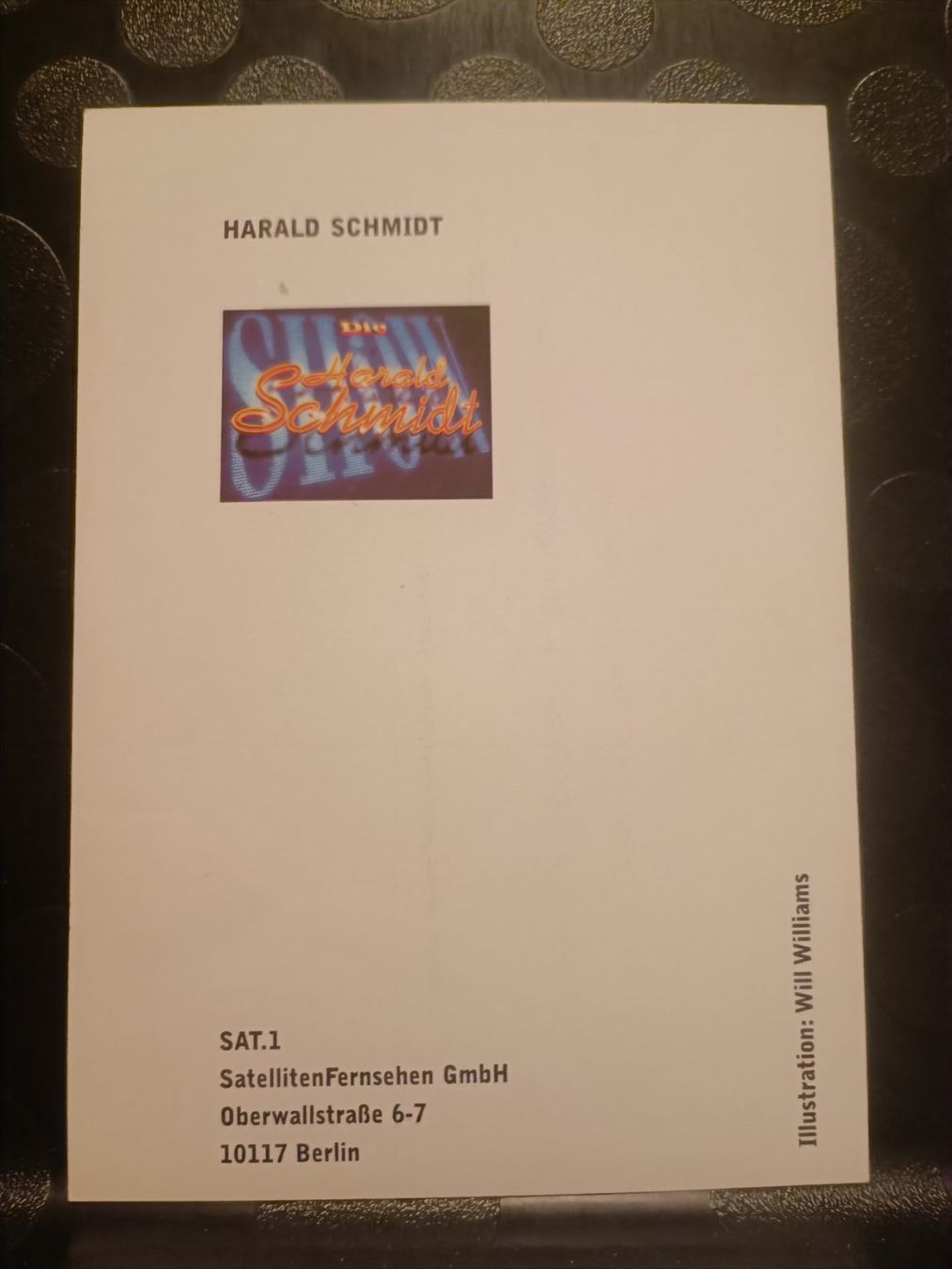 Autografi: Harald Schmidt - handsignierte Autogrammkarte 🎉 – Usato da Menziken venduto da Artographs 1