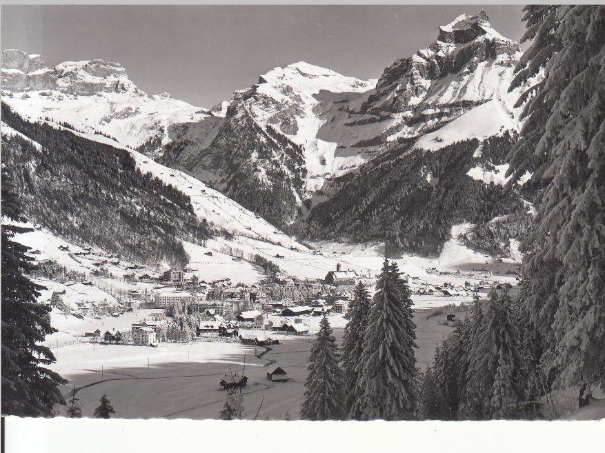 Cartoline postali: Engelberg 1956, Bahnstempel St. E. B. – Usato da Bürglen TG venduto da StampGraf