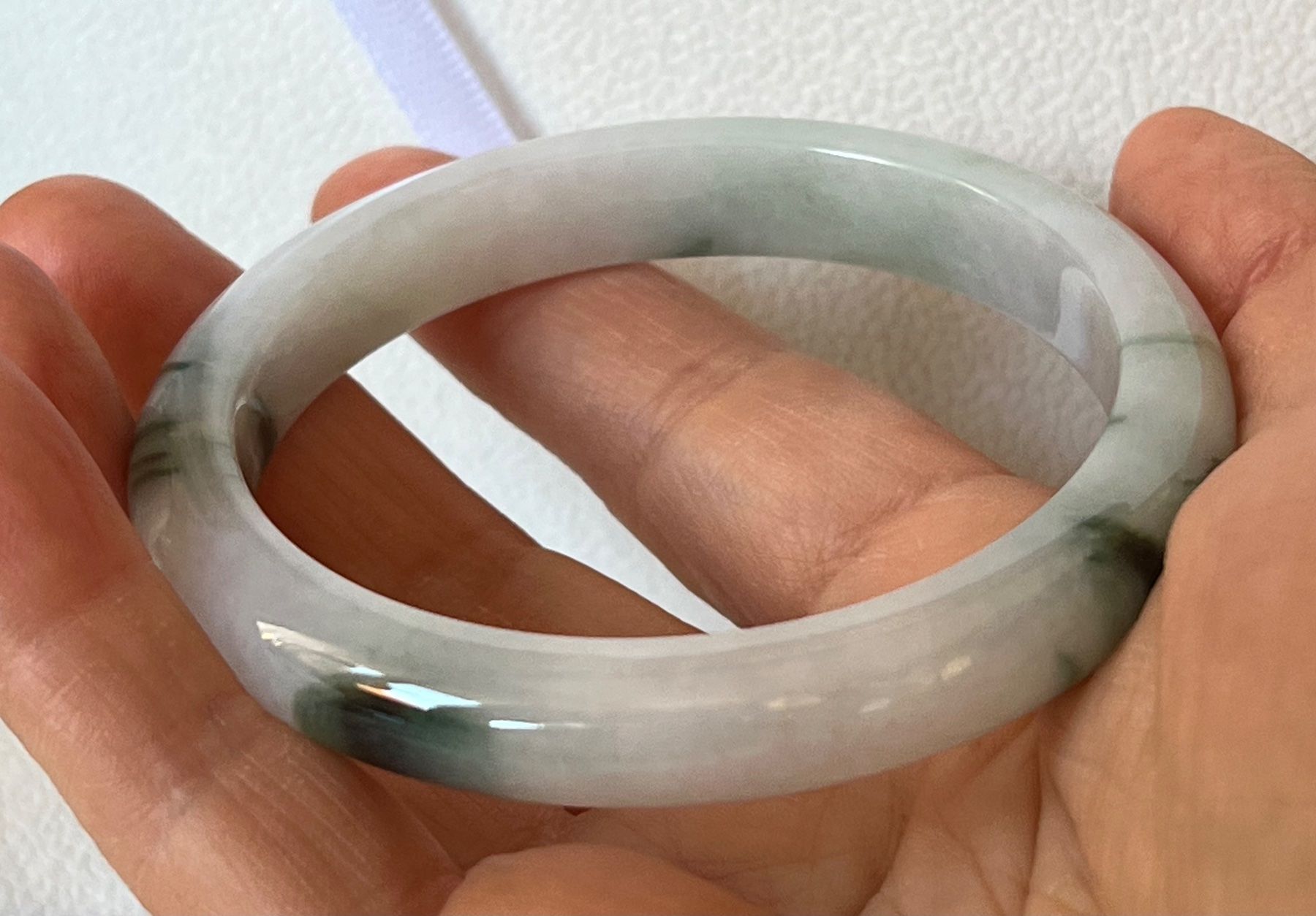 Bracciali & Braccialetti: Armreif Jadeite-Jade 59 mm Typ A – Nuovo (secondo la descrizione) da Bern venduto da Steinfieber 3