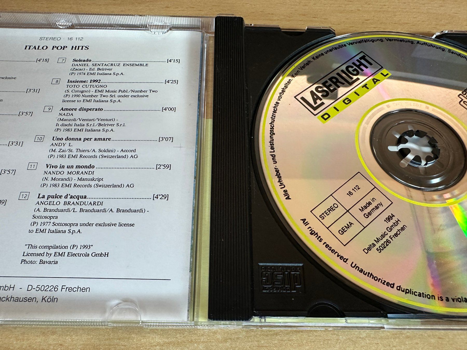 CD: Various – Italo Pop Hits – Usato da Rikon im Tösstal venduto da Alpenmutz 2