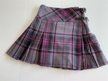 Schottenrock Original lila/grau Gr. 36