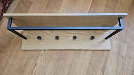 Wandgarderobe Eichenfurnier