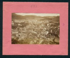 Fotografie Karlsbad, Panorama vom Hirsch