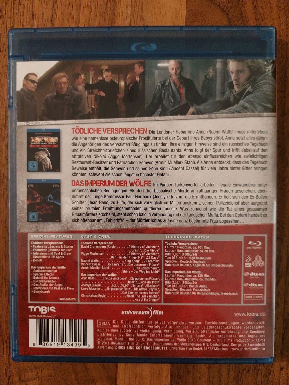 Tutti i DVDs: Blu Ray - Tödliche Versprechen & Das Imperium der Wölfe – Usato da Rheinfelden venduto da FilmAuktion 1