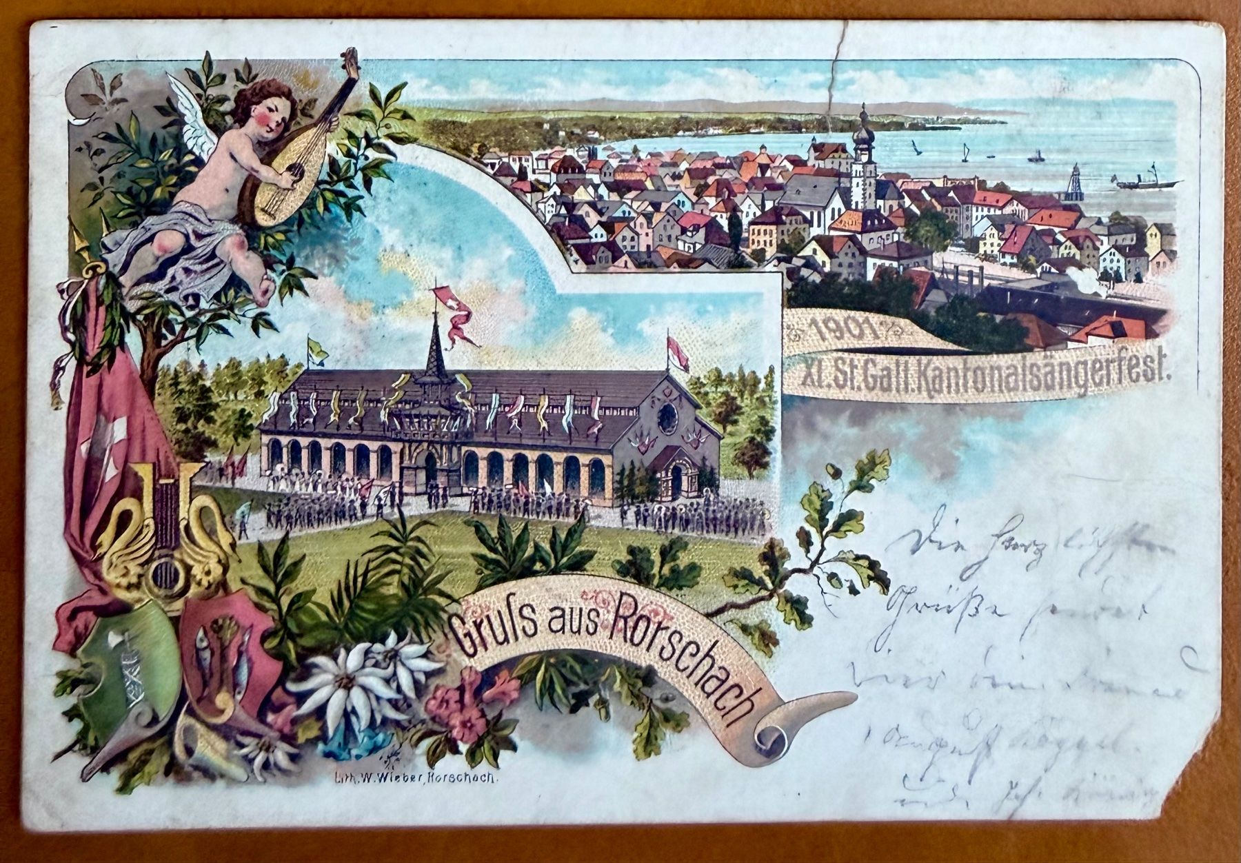 Ansichtskarten: Rorschach - Litho 1901 – Gebraucht aus Lutry von Ediego