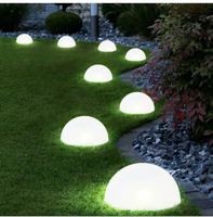 +5 x LED Solar Lampen Kugel Design Garten