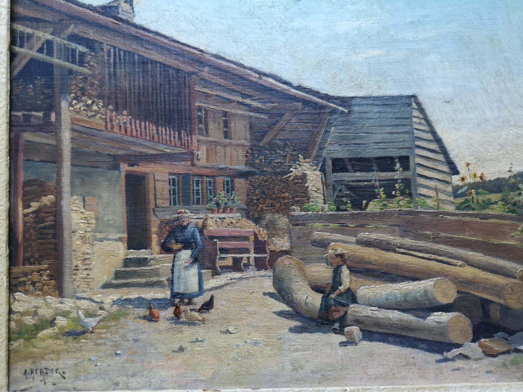 Dipinti: Tableau original d'Arthur Herzog – Usato da Conthey venduto da Cathlouz 4