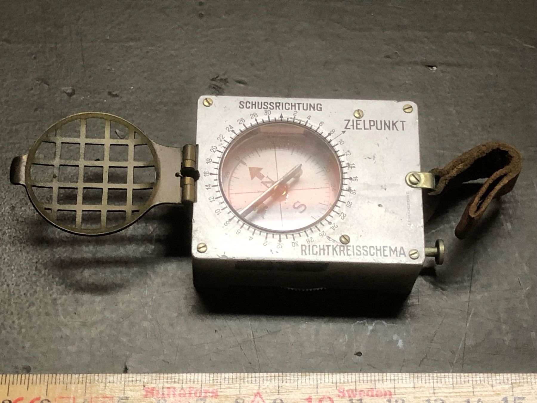Schweizer Armee Sitometer Kompass Militär Militärkompass WW2 (Gebraucht ...