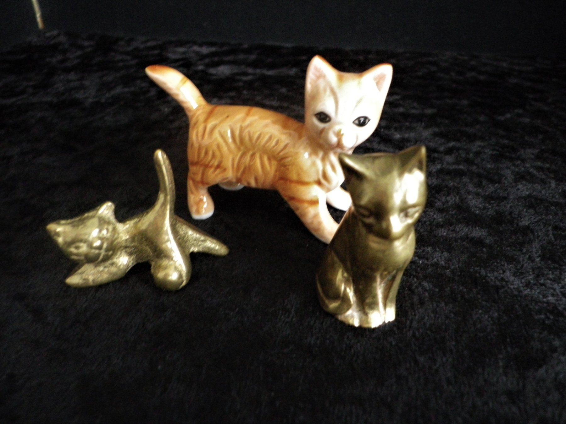 Figuren: 3 kleine Katzen – Gebraucht aus Reinach von Mietze