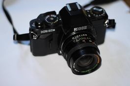 Ricoh KR-10x Analog-Kamera mit 3 Objektiven