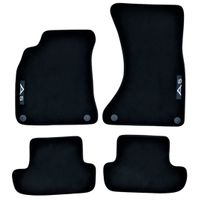 Velours Fussmatten für Audi A5 Coupe/Cabrio 08-16 A5 Logo