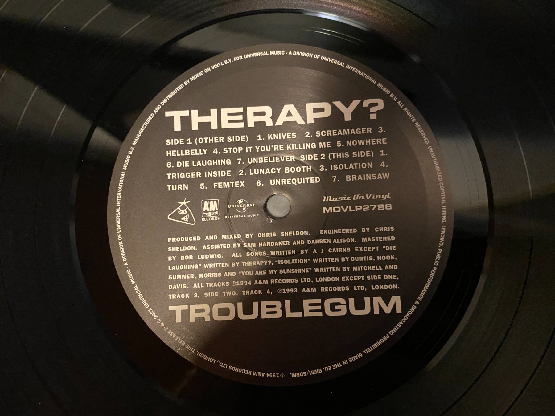 Dischi in vinile: Therapy? - Troublegum LP – Usato da Basel venduto da VinylLover68 5