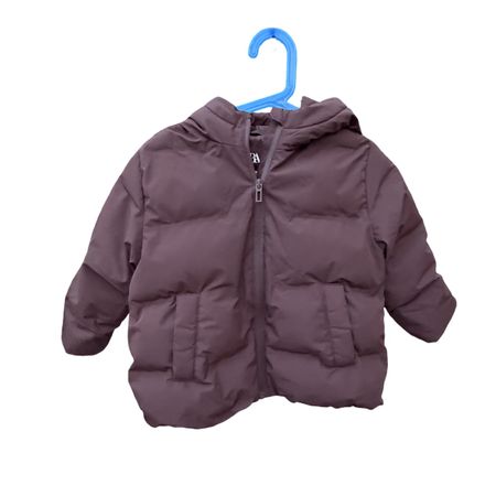 ZARA Winter Jacket Size 2-3 Years CM 98 Brown Used