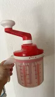 Tupperware Rührschüssel mit Kurbel rot gebraucht