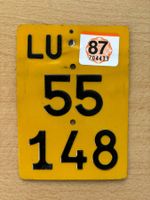 Mofanummer Nummernschild Mofa Töffli Luzern LU 55 148