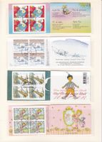 8 komplette Briefmarkenheftchen mit offiziellem FD-Stempel