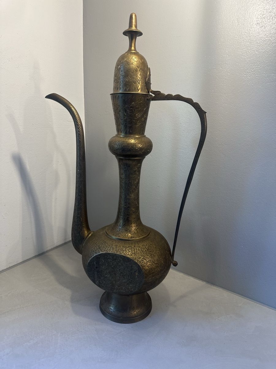 Caraffe: 65cm Messingkanne / Ewer  handgraviert – Usato da Nebikon venduto da Vanessa2003