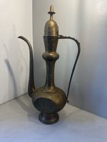65cm Messingkanne / Ewer  handgraviert