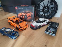 Lego Technic: Porsche911 GT3, 911 RSR, Mustang, Dodge Charge