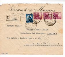 Brief, Italien 1950