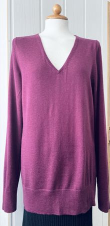 Maddison Pullover 100% Merino - Wolle , Rich Purple Gr.L
