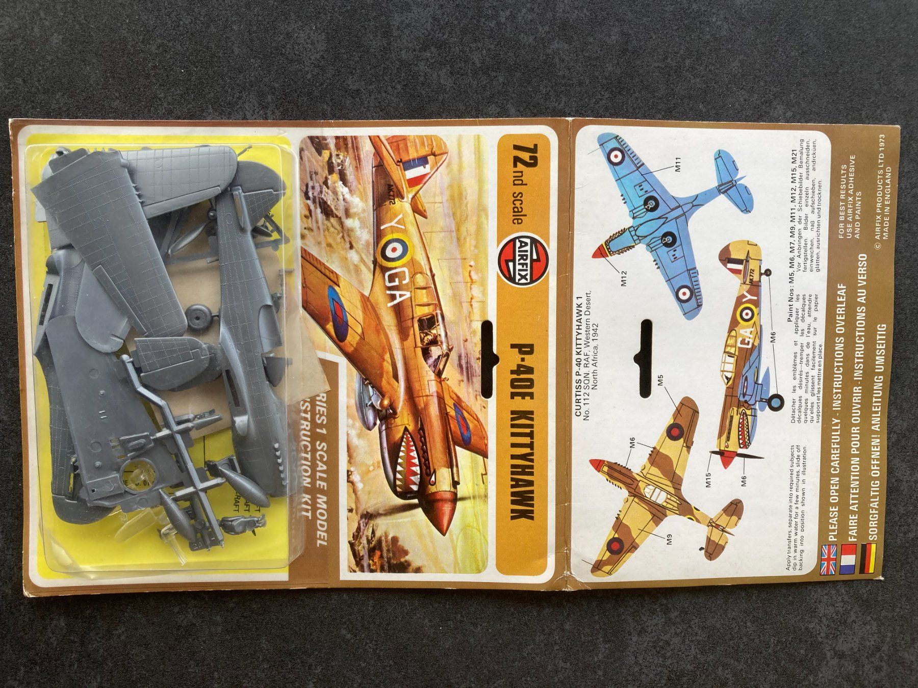 Airfix Kit di modellismo & Modellini statici: VINTAGE: Airfix P-40E Kittyhawk 1/72 – Usato da Höri venduto da Treblink 2