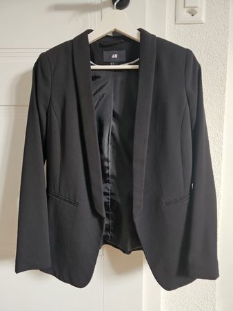 Elegante H&M Damen Blazer, schwarz, Grösse 34