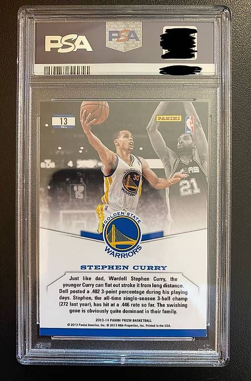 Nba Sammelbilder & Trading cards: 2013 PANINI PRIZM NBA - Stephen Curry #13 PSA 8 – Neu (gemäss Beschreibung) aus Savosa von Misch-M13 1