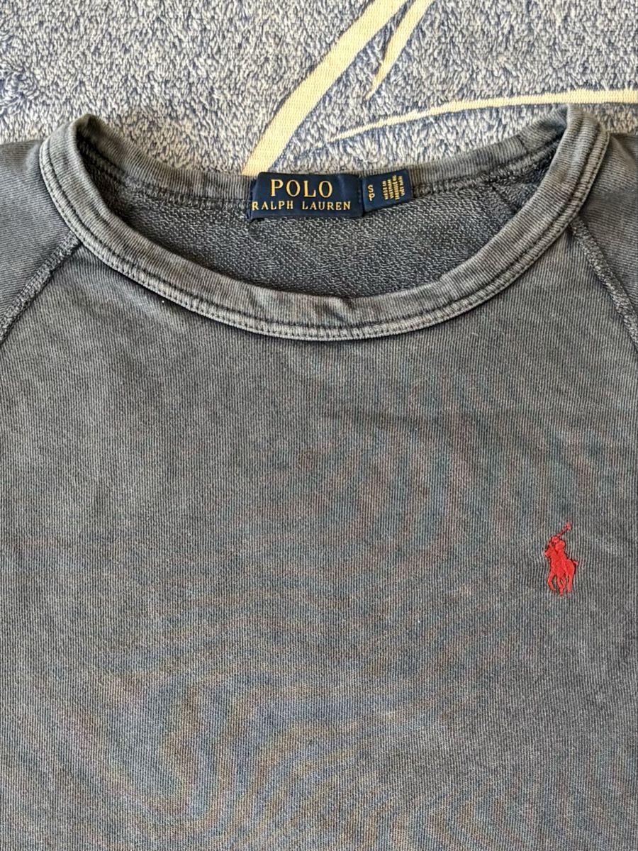 Ralph Lauren Maglioni & Felpe: Polo Ralph Lauren Pullover Graublau mit rotem Pony Grösse S – Usato da Zürich venduto da nadin.nadin2 2