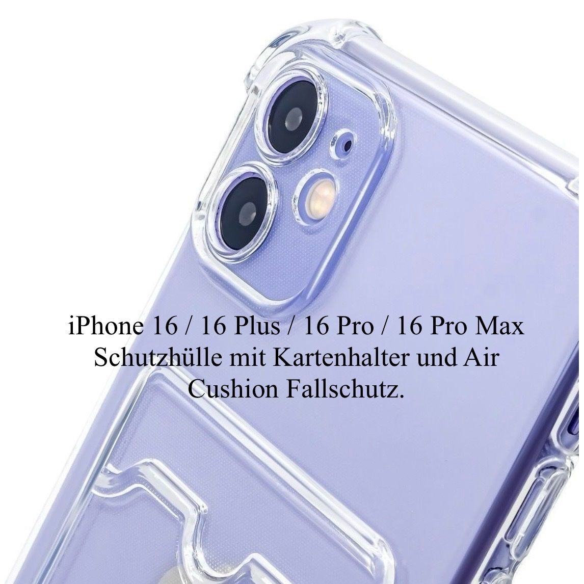Covers & Schutzfolien: iPhone 16 Pro Schutzhülle mit Kartenhalter mit Fallschutz – Neu (gemäss Beschreibung) aus Basel von MY.AIRPODS.SHOP 3