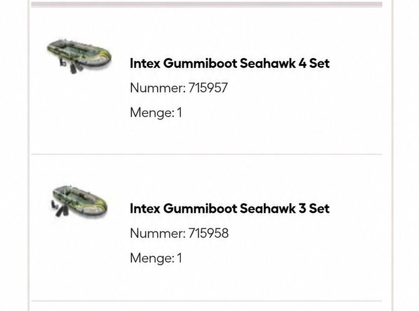 Boote: Seahawk 3 + Seahawk 4 inkl. 2 Rettungswesten – Neu und originalverpackt aus Rothrist von Opticalvibration
