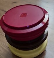 Tupperware Vorratsdose 3 Set rot braun gelb wie neu