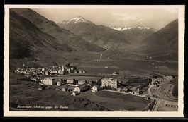 Andermatt, Panoramablick auf Ort und Fur