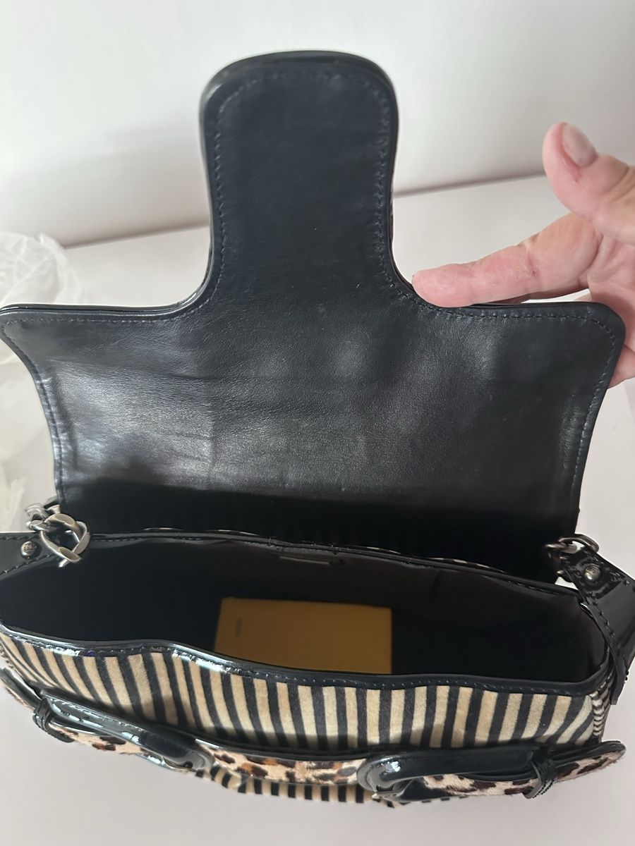 Fendi Borse da donna: Fendi Striped Velvet & Leopard Print Bag  – Nuovo e nell'imballaggio originale da Binningen venduto da can_s2yh 3