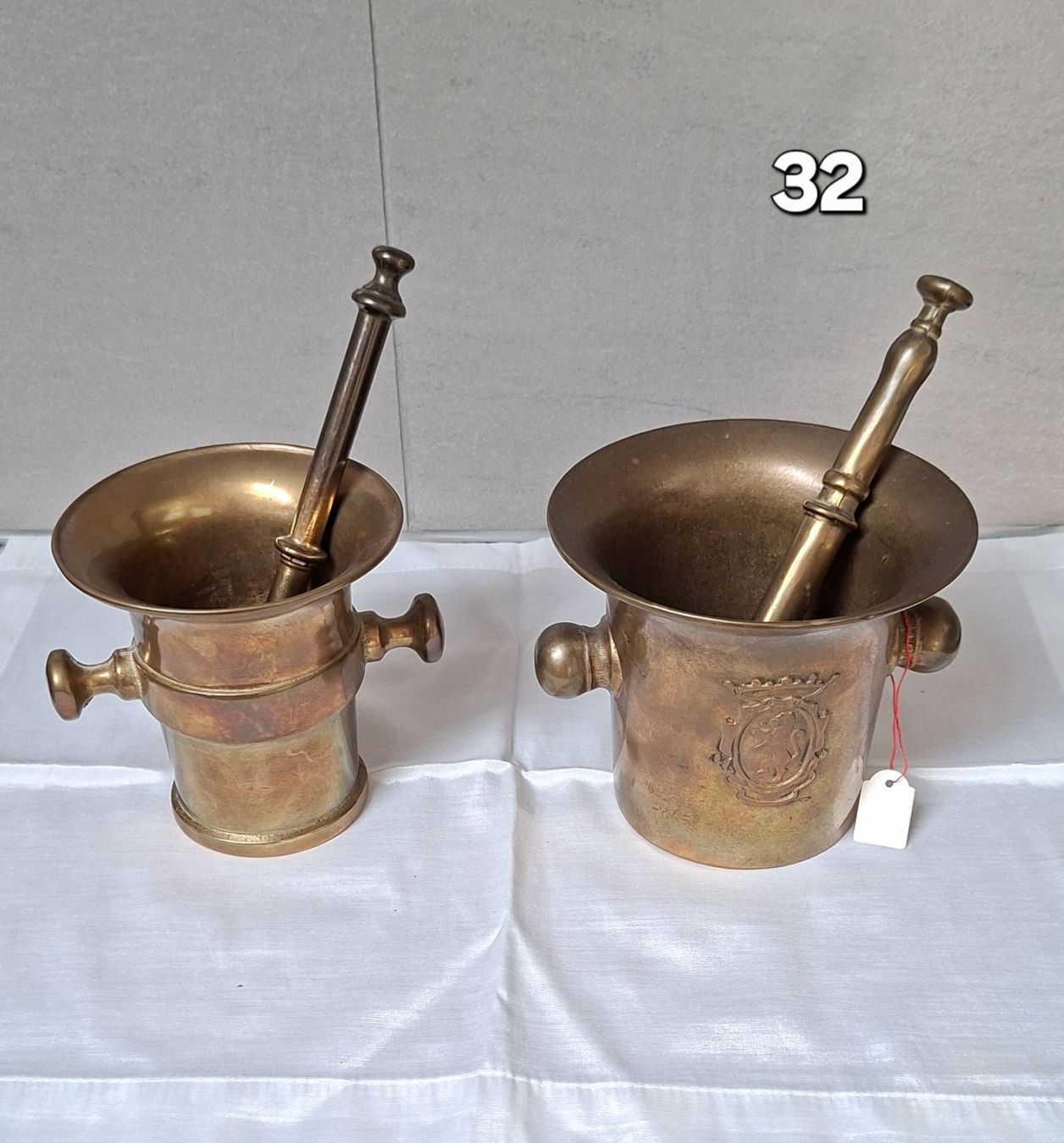 Altro per cucinare: 2 Stück Mörser mit Stössel  Messing – Usato da Möhlin venduto da teddybaer8
