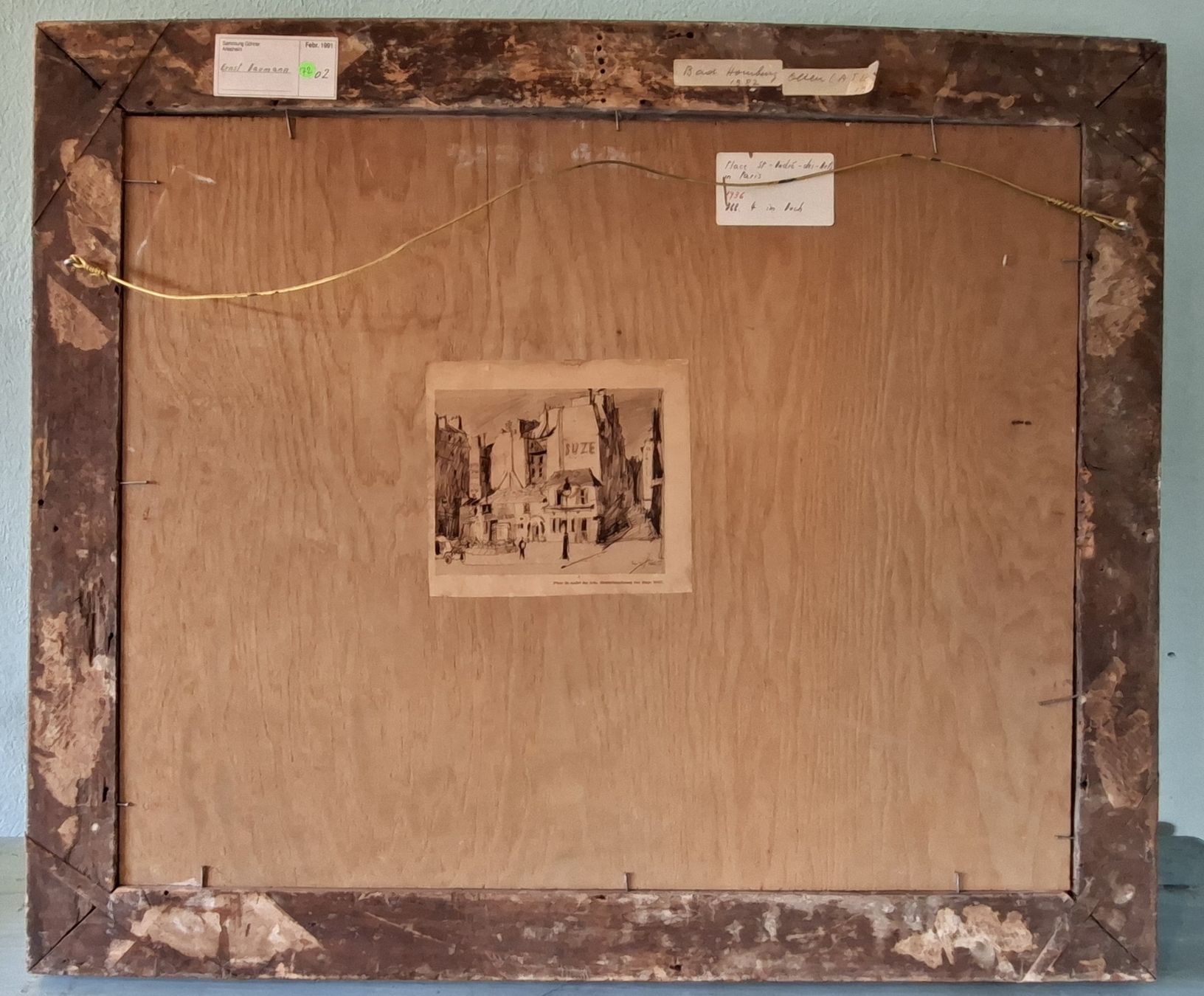 Dipinti: Ölgemälde von Ernst Baumann              1909 -1992 Basel – Usato da Liestal venduto da Abimos 4