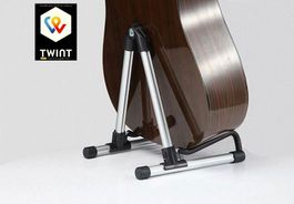 ✅ NEU Praktischer Gitarrenständer silber