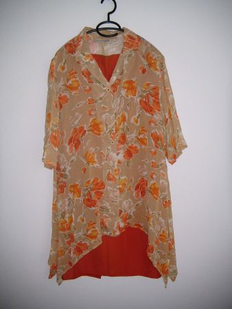 Longbluse 1/2 Arm + Jupes Gr. L *Donna Carla + Niederberger*