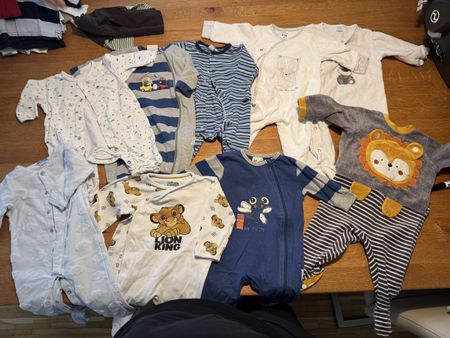 Winter Baby Kleider Set Grösse 62 Body Schlafanzug