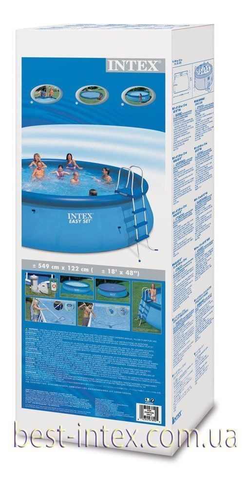 Intex Piscine: INTEX Easyset Rundpool blau 457x122cm! – Nuovo e nell'imballaggio originale da Wynau venduto da Intexpool24 1