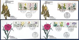 1978 - 80 -  BRD - Bonn & Berlin / 2 FDC Blumen - Komp.Sätze